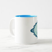 Viktorianische Gift-Tasse - Laudanum Zweifarbige Tasse (Vorderseite Links)