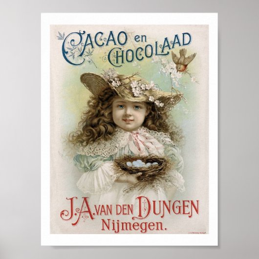 Viktorianische Girl Chocolate Candy Advertising Ar Poster (Vorne)