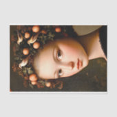 Viktorianische Girl Crown Foliage + Frucht BF4 Dec Seidenpapier (Vorderseite)