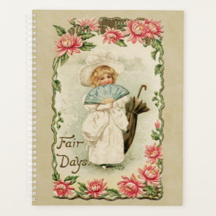 Viktorianische Girl Fair Days Vintage Reproduktion Planer