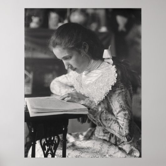 Viktorianische Girl Reading Poster (Vorne)
