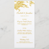 Viktorianische Gold Sweep Wedding Menu Card Menükarte (Vorderseite)