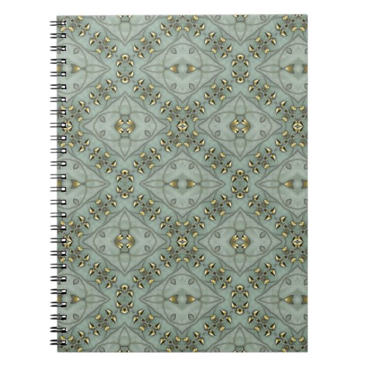 Viktorianische Goldene Blätter Notizblock (Vorderseite)