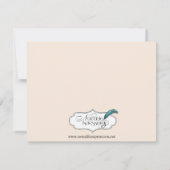 Viktorianische Goldphiligree Hochzeit Sichern Sie Save The Date (Rückseite)