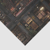 Viktorianische Gothic Dollshouse Dark Academia Seidenpapier (Detail)