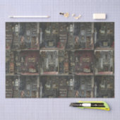 Viktorianische Gothic Dollshouse Dark Academia Seidenpapier (Handwerk)