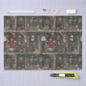 Viktorianische Gothic Dollshouse Dark Academia Seidenpapier (Handwerk)