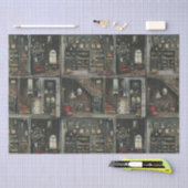 Viktorianische Gothic Dollshouse Dark Academia Seidenpapier (Handwerk)