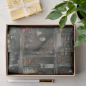 Viktorianische Gothic Dollshouse Dark Academia Seidenpapier (Geschenk)