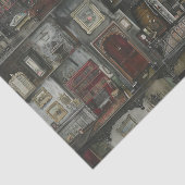 Viktorianische Gothic Dollshouse Dark Academia Seidenpapier (Detail)