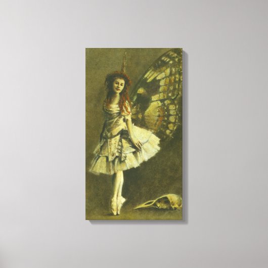 Viktorianische Gothic Fairy Wrapped Canvas Leinwanddruck (Vorderseite)