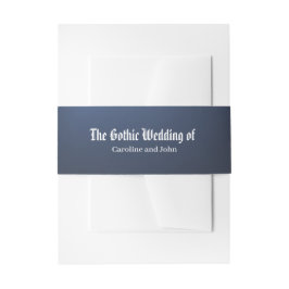 Viktorianische Gothic-Hochzeitskollektion Einladungsbanderole
