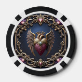 Viktorianische Gothic-Hochzeitskollektion Pokerchips (Rückseite)