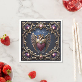 Viktorianische Gothic-Hochzeitskollektion Serviette