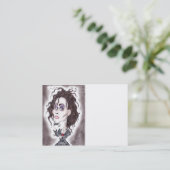 Viktorianische gotische dunkle Karikatur, die Visitenkarte (Stehend Vorderseite)