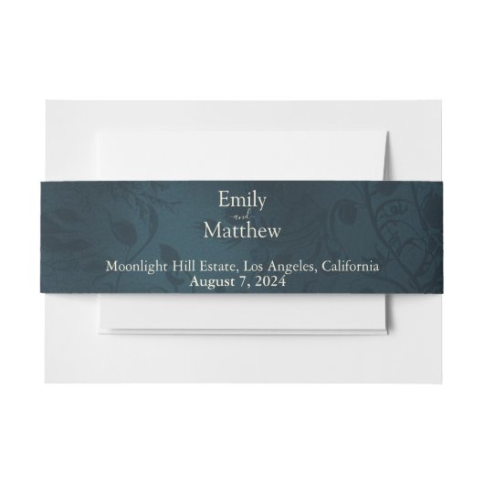 Viktorianische gotische Elegance Einladung Bündner Einladungsbanderole (Vorderseite Beispiel)