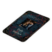 Viktorianische gotische Elegance Hochzeit speicher Magnet (Linke Seite)