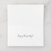 Viktorianische Gotische Hochzeit Platzkarte (Innenseite Aufgefaltet)