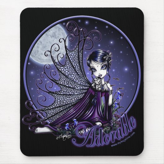 Viktorianische gotische Mond-Fee "Maggy" Mousepad (Vorne)
