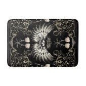 Viktorianische Gotische Romantik Schädelflügel & W Badematte (Vorderseite)