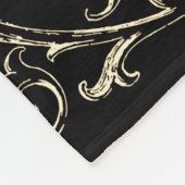 Viktorianische Gotische Romantik Schädelflügel & W Fleecedecke (Ecke)