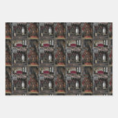 Viktorianische Gotische Spuk Dollshouse mit Dollar Geschenkpapier Set (Vorderseite 3)