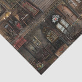 Viktorianische Gotische Spuk Dollshouse mit Dollar Seidenpapier (Detail)