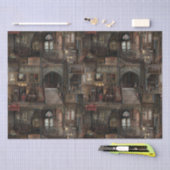 Viktorianische Gotische Spuk Dollshouse mit Dollar Seidenpapier (Handwerk)