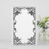 Viktorianische Grenze stationär Briefpapier (Stehend Vorderseite)