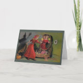 Viktorianische Halloween-Grußkarte Karte (Vorderseite)