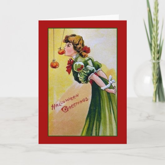 Viktorianische Halloween-Grußkarte Karte (Vorderseite)