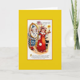 Viktorianische Halloween-Grußkarte Karte