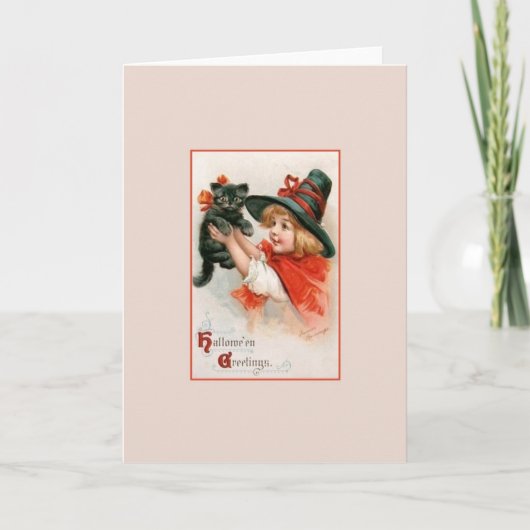 Viktorianische Halloween-Grußkarte Karte (Vorderseite)
