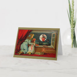 Viktorianische Halloween-Grußkarte Karte