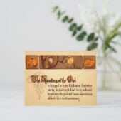 Viktorianische Halloween-Schüssel Postkarte (Stehend Vorderseite)