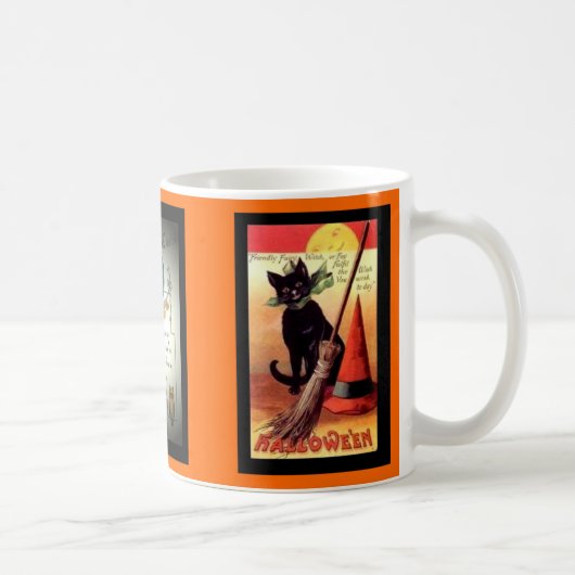 Viktorianische Halloween-Tasse 4 Kaffeetasse (Rechts)