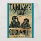 Viktorianische Handelskarte: Dunham's Cocoanut Postkarte (Vorderseite)