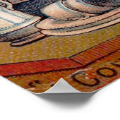 Viktorianische Handelskarte für Ivorine-Seife Poster (Ecke)