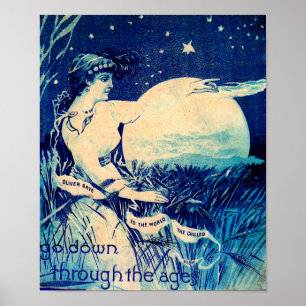 Viktorianische Handelskarte Oliver gekühlter Pflug Poster