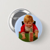 Viktorianische Handelskarte: Scott's Emulsion Cast Button (Vorne & Hinten)