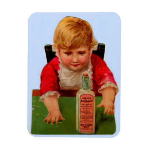 Viktorianische Handelskarte: Scott's Emulsion Cast Magnet