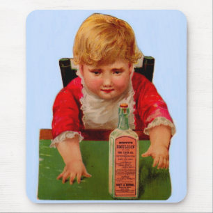 Viktorianische Handelskarte: Scott's Emulsion Cast Mousepad