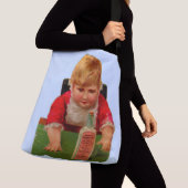 Viktorianische Handelskarte: Scott's Emulsion Cast Tragetaschen Mit Langen Trägern (Von Nahem)