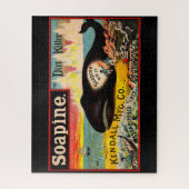 Viktorianische Handelskarte Seifen Sie dem Schreck Puzzle (Vertikal)