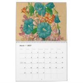 Viktorianische handgemalte Blumen Kalender (Mär 2027)