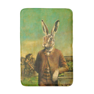 Viktorianische Hase-Bad-Matte Badematte