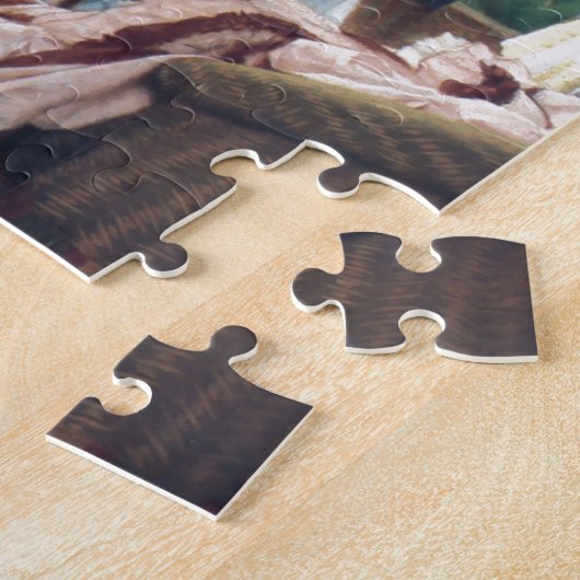 Viktorianische Haus-Party-Tee-Mode Tissot Puzzle (Seite)