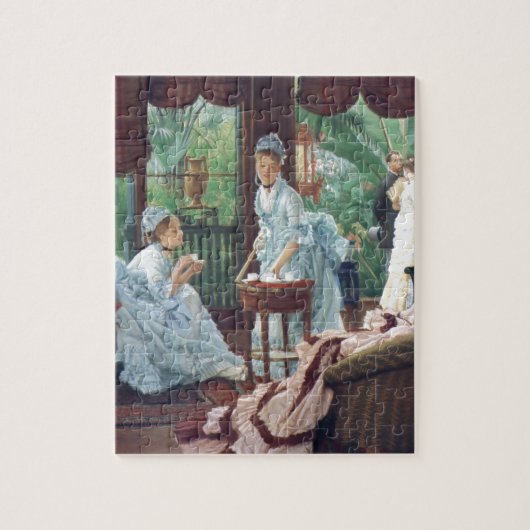 Viktorianische Haus-Party-Tee-Mode Tissot Puzzle (Vertikal)