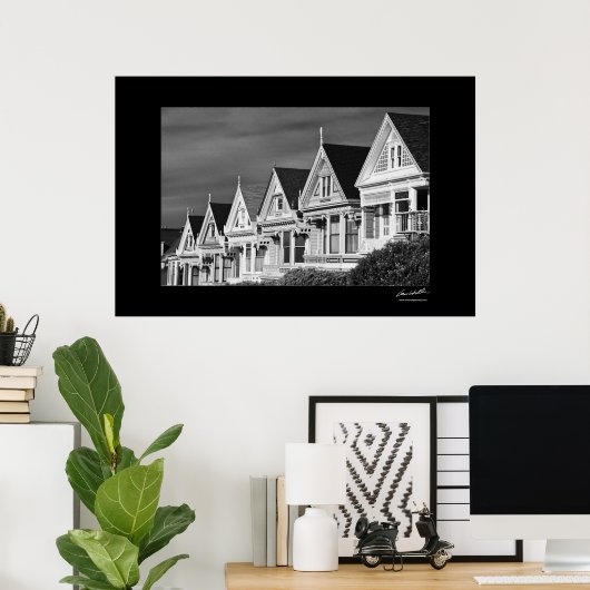 Viktorianische Häuser in der Steiner Street, am Al Poster (Heimbüro)