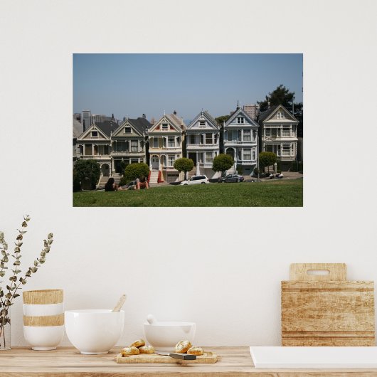 Viktorianische Häuser Poster (Küche)